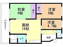 間取図画像 3LDK