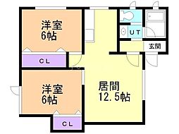 間取図画像 2LDK
