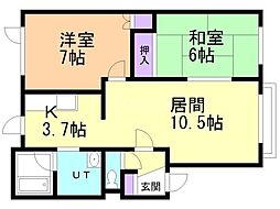 間取図画像 2LDK