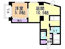 間取図画像 1LDK