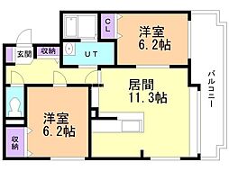 間取図画像 2LDK