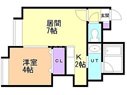 間取図画像 1LDK