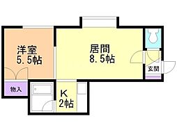 間取図画像 1LDK
