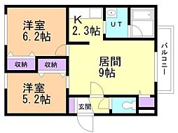 間取図画像 2LDK