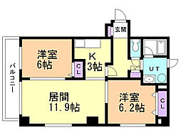 間取図画像 2LDK