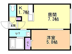 間取図画像 1LDK