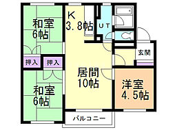 間取図画像 3LDK