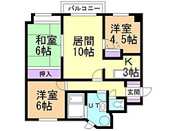 間取図画像 3LDK