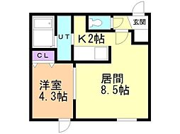 間取図画像 1LDK