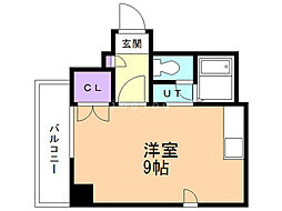 グランヴィレッジ本郷通1 ワンルームの間取図画像
