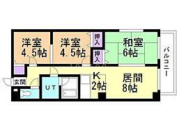 Prosper-Win 3LDKの間取図画像