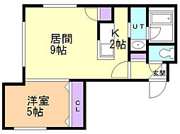 Epoisses 1LDKの間取図画像