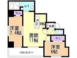 間取図画像 2LDK