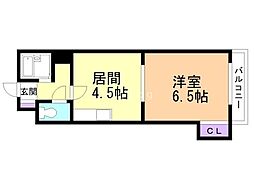 103松井ビル 1DKの間取図画像