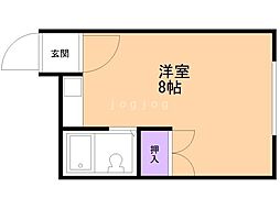 森ビル ワンルームの間取図画像