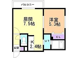 STELLASOPHIA 1LDKの間取図画像