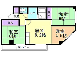 タケダビル 3LDKの間取図画像