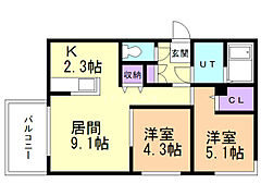 物件の間取り