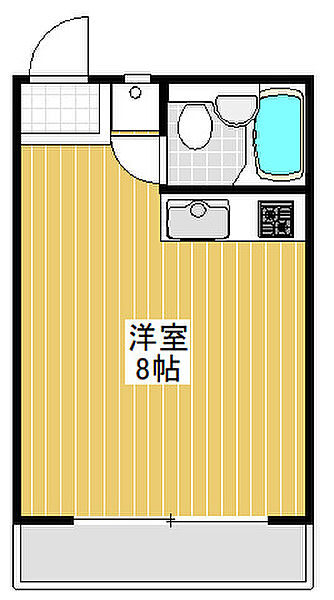 小栗原ハイツ 305｜千葉県船橋市本中山3丁目(賃貸マンション1R・3階・19.52㎡)の写真 その2