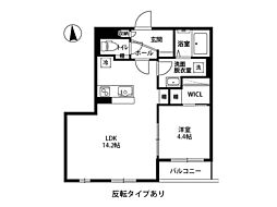 セントラル パレス 1LDKの間取図画像