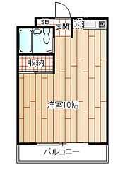 コーポ吹上 ワンルームの間取図画像