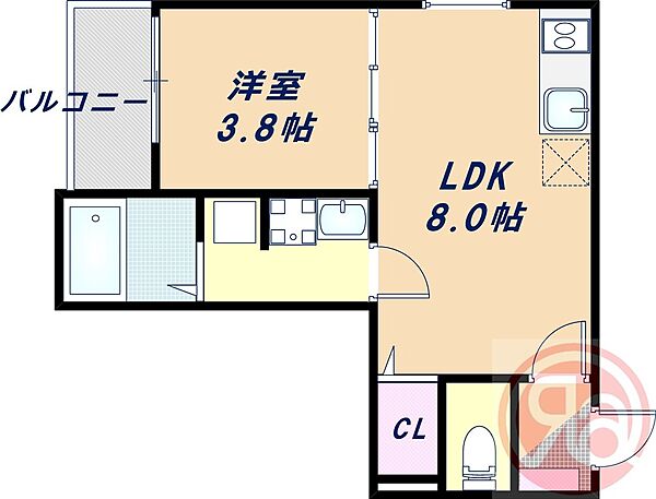 大阪府大阪市東住吉区西今川1丁目(賃貸アパート1LDK・2階・28.48㎡)の写真 その1