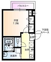 大阪府大阪市住吉区杉本1丁目（賃貸アパート1K・1階・27.30㎡） その2