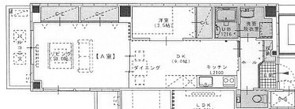 大阪府大阪市天王寺区生玉町(賃貸マンション2LDK・7階・59.00㎡)の写真 その2