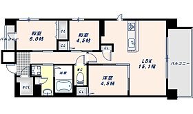 大阪府大阪市阿倍野区阿倍野筋3丁目（賃貸マンション3LDK・9階・68.42㎡） その2