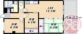 大阪府大阪市東住吉区住道矢田1丁目（賃貸マンション3LDK・2階・64.38㎡） その2