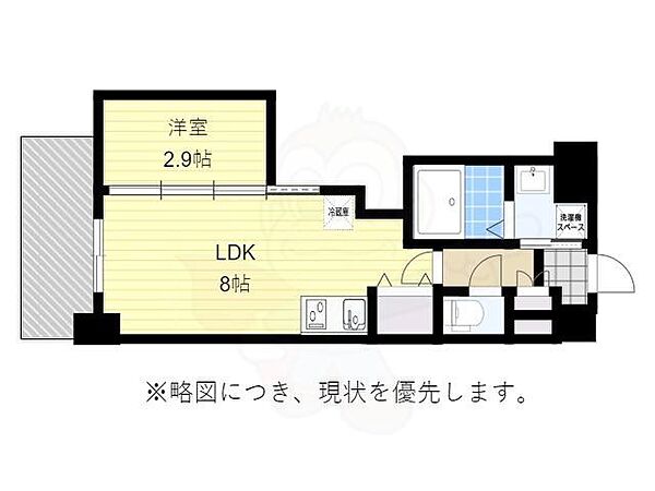 ライフプラン赤坂 ｜福岡県福岡市中央区赤坂１丁目(賃貸マンション1LDK・6階・28.52㎡)の写真 その2