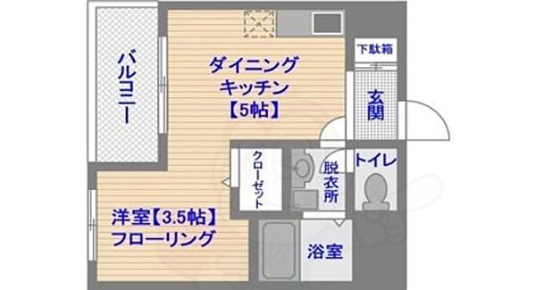 レージュ千代 ｜福岡県福岡市博多区千代４丁目(賃貸マンション1R・3階・24.90㎡)の写真 その2