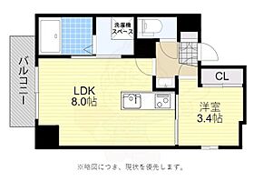 ADORE六本松PROUD  ｜ 福岡県福岡市中央区六本松２丁目（賃貸マンション1LDK・6階・28.72㎡） その2