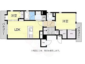 福岡県福岡市中央区高砂１丁目（賃貸マンション2LDK・6階・55.35㎡） その2