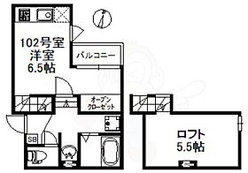 福岡県福岡市東区筥松４丁目（賃貸アパート1R・1階・21.95㎡） その2