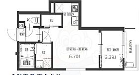 KentoLily高宮  ｜ 福岡県福岡市南区野間１丁目（賃貸アパート1LDK・2階・31.61㎡） その2