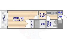 No66　ギャランティー21博多  ｜ 福岡県福岡市博多区堅粕３丁目（賃貸マンション1K・2階・23.01㎡） その2