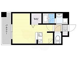 エンクレスト博多 ワンルームの間取図画像