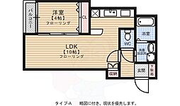 セジュール壱番館 1LDKの間取図画像