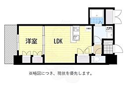 RJRプレシア吉塚駅前2 1LDKの間取図画像