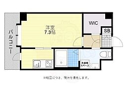 t-smart博多オーケストラ通り 1Kの間取図画像