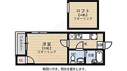 プライマリステージ吉塚 1Kの間取図画像