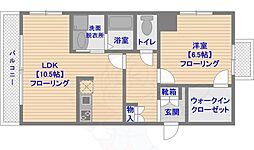 ヘリオス 1LDKの間取図画像