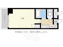 アクタス博多 1Kの間取図画像