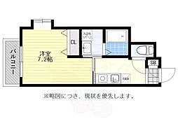 ケイ・ガリアーノ 1Kの間取図画像