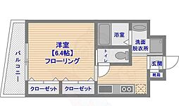 コスモス御笠川 1Kの間取図画像