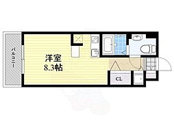 ハウトン薬院 ワンルームの間取図画像