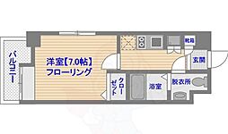 ダイナコートエスタディオ平尾駅前 1Kの間取図画像