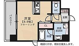 エンクレスト博多Rey 1Kの間取図画像