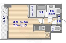 ルピエ平尾 ワンルームの間取図画像